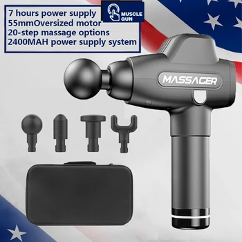 

Fascia Gun Silent Portable Point Stick Motion Recovery Vibration Meridian Massage Gun Electric Impact Gun Muscle Relaxer