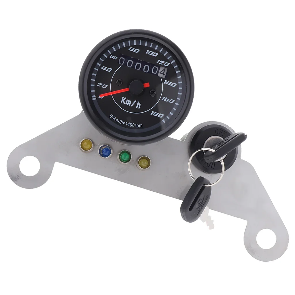 Motorcycle LED Digital Odometer Speedometer Tachometer Gauge Turn 