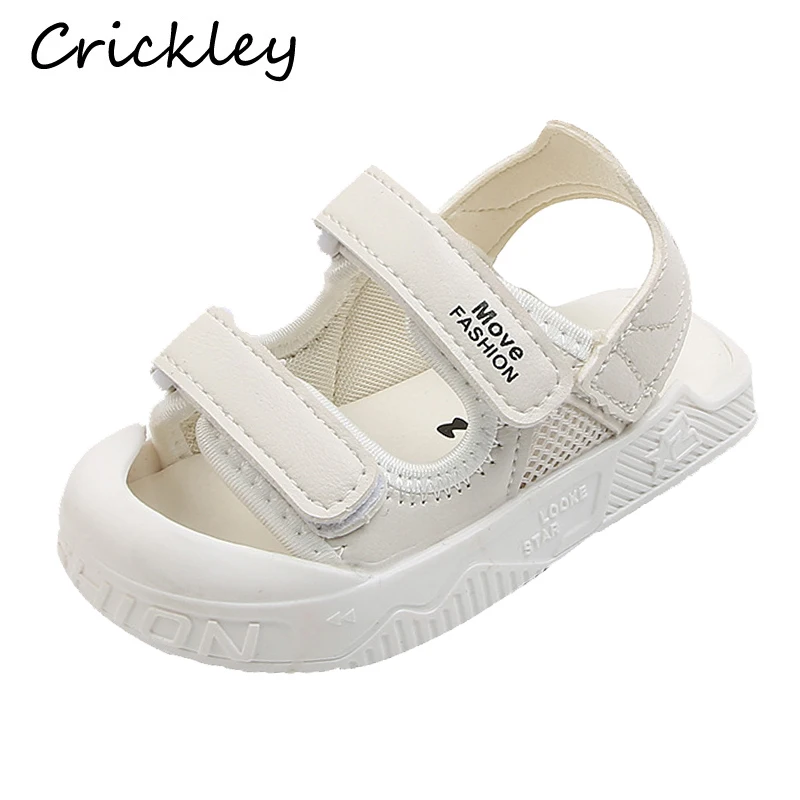 Sandalias sencillas y cómodas para bebés, zapatos de playa, antideslizantes, suaves, de verano