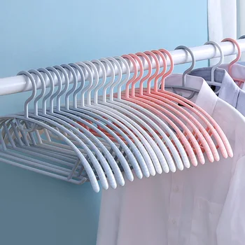 

10PCS Non-slip Storage Clothes Hangers Household Wardrobe Bedroom Clothes Organizer Clothing Rack Save Space Drying Racks