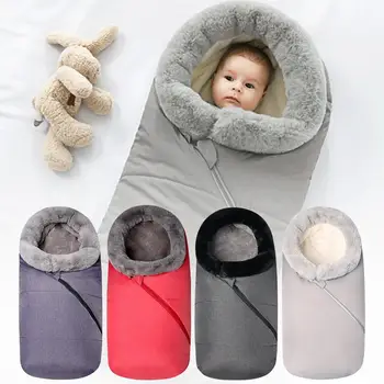 

Winter Waterproof Baby Sleeping Bag Infant Warm Stroller Sleeping Bed Wearable Stroller Blanket For Outdoor Tour In Stock