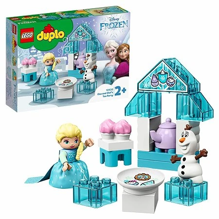 Elsaおよびolafのデザイナーレゴ プリンセスティーパーティーデュプロ 109 クリッキング ブロック Aliexpress