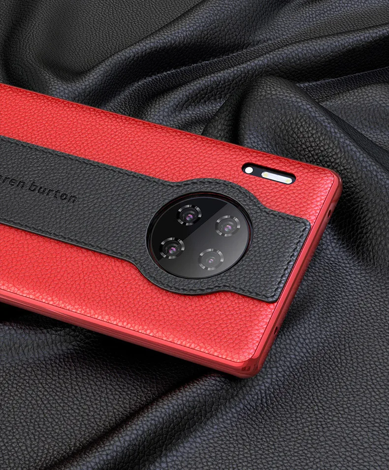 Для huawei mate 30 Pro чехол из натуральной кожи чехол для ремня для huawei mate 30 чехол Роскошный держатель Подставка для бизнес телефона mate 30 pro