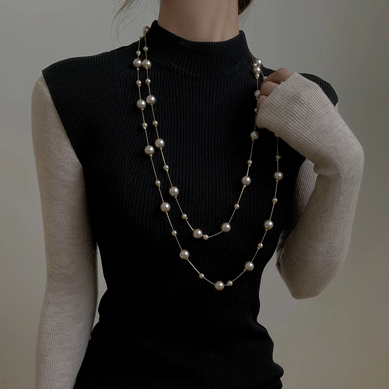 2021 New Fashion Pearl Choker Necklace 