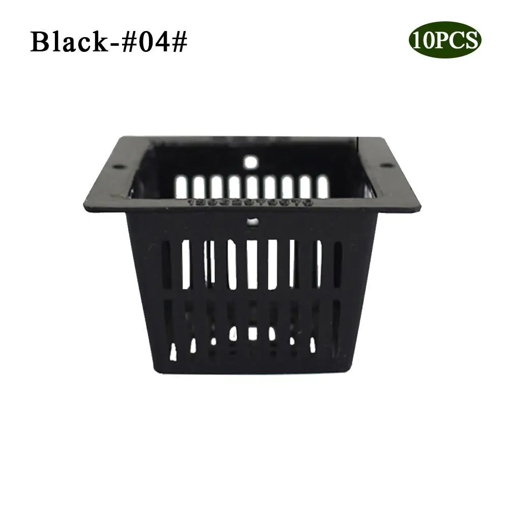 10pcs Mesh Pot Net Cup Basket Hydroponic System Garden Plant Grow Vegetable Cloning Foam Insert Seed Germinate Nursery Pots - Цвет: 04