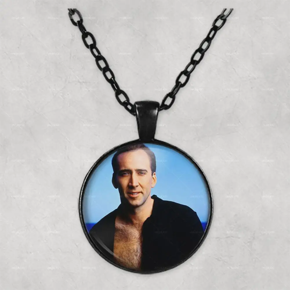 Nicolas Cage сексуальное индивидуальное фото ожерелье ювелирные изделия с картинами s