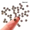 50pcs 3mm 4mm Mini Buttons Metal Round Buttons Doll Buttons for 1/12 1/6 DIY Sewing Doll Clothing Accessories 6