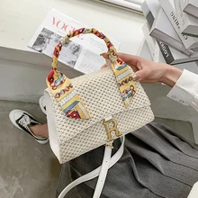

White Woven Women's Shoulder Handbags Straw Weave Totes Bag 2021 New Summer Beach Crossbody Bag Luxury Brand Messenger Bags Sac