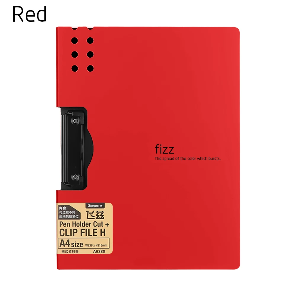 red Горизонтальная папка формата А4 с матовой текстурой, портативный коврик для офиса, файл для заметок, карманная Сумка для документов, записная доска, канцелярские принадлежности, школьные принадлежности - Цвет: red