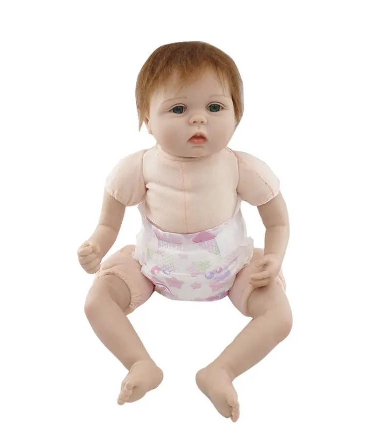 Reborn baby girl силиконовая виниловая кукла для новорожденных 22 ''ручной работы реалистичные коллекционные игрушки для детей