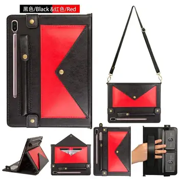 

Color matching PU Leather Case for Samsung Galaxy Tab S6 SM-T860 SM-T865 10.5 inch 2019 Stand Cover Tablet Protective Coque+Pen