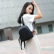 Рюкзак женский стиль клетчатая нейлоновая Водонепроницаемая женская сумка Повседневная Универсальная Многофункциональная дорожная женская сумка
