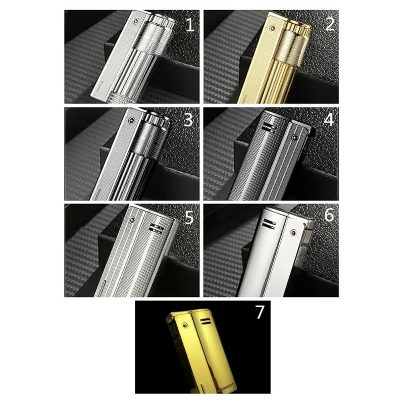 Модная Зажигалка для сигарет, ветрозащитная Роскошная Зажигалка для сигар, мужские подарочные зажигалки, винтажная Ретро Зажигалка, аксессуары для курения B