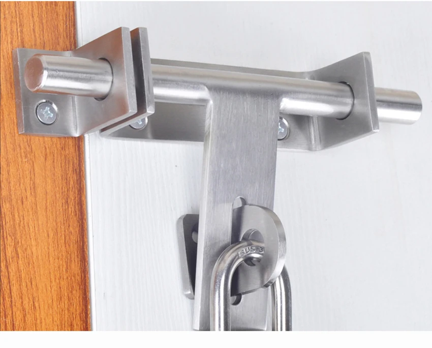 Inoxidável Barril Parafuso com Cadeado Buraco, Porta