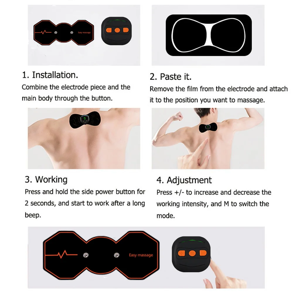Massage Stimulator Smart Massager Cervical Massager Arm Back Muscle Exerciser Electric Body Slimming Machine Fitness Equipment