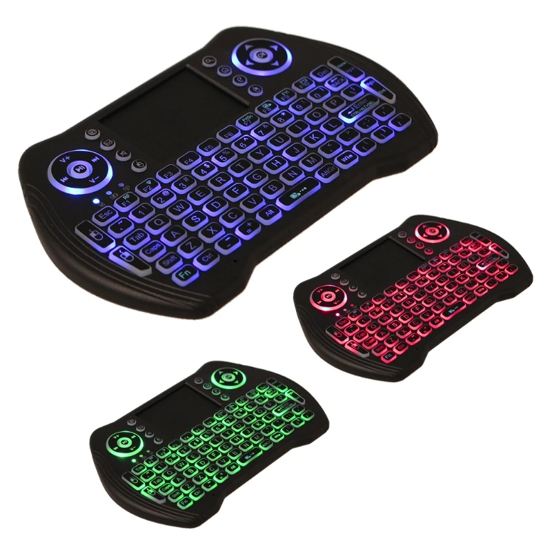 

MT10 3 Colors Backlight 2.4GHz Wireless Chargable Keyboard Touchpad i8 For Tablet Laptop TV BOX Androi X96 Fly Air Mouse