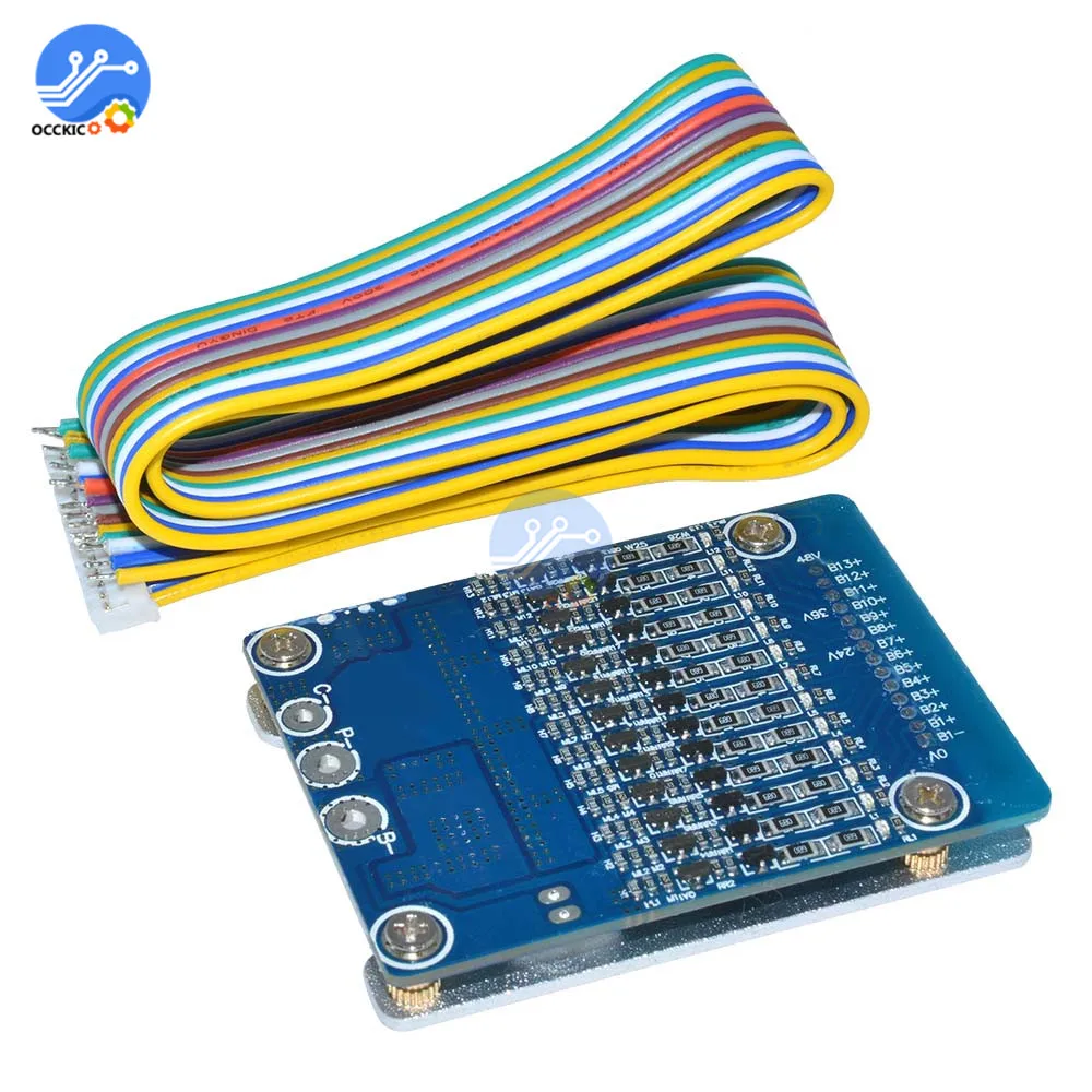 Bms 13 S 20A литий ионная литиевая батарея защиты печатная плата 48 V porta pilas 18650 recargable BMS