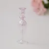 1/12 Pink Candlestick Vase Dollhouse Miniature Accessories Mini Bottle Glass Set Simulation Model Toy for Doll House Decoration 6
