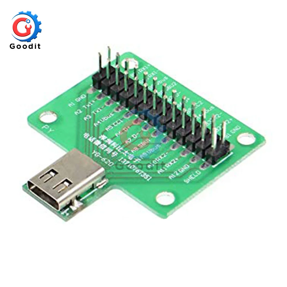 USB 3 1 тестовая плата для кабеля 24-контактный разъем типа c гнездовой C DIP-адаптера