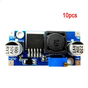 

10pcs Reparing Output Adjustable High Efficiency Power Supply Step-up XL6009 Easy Install Accessory DC-DC Booster Modules