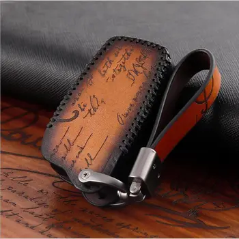 

Genuine Leather Car Remote Key Fob Shell Cover Case For Toyota Auris Corolla Avensis Verso Yaris Aygo Scion TC IM Camry