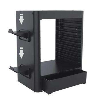 

Games Storage Tower for PS5,Game Disk Rack and Controller/Headset Stand Holder for Series/Nintend Switch/PS4