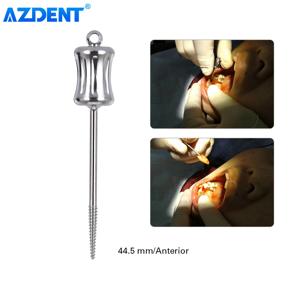 

AZDENT Dental Broken Root Drill Apical Root Fragments Remnant Extractor Medical Stainless Steel Dentistry Tools 34.3mm/44.5mm