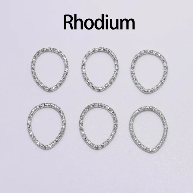50-100pcs 8-20mm Round Jump Rings Twisted Open Split Rings jump rings Connector For Jewelry Makings Findings Supplies DIY Rhodium-water