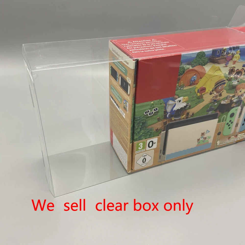 

PET Transparent display box for switch NS Animal forest limited console storage collection box