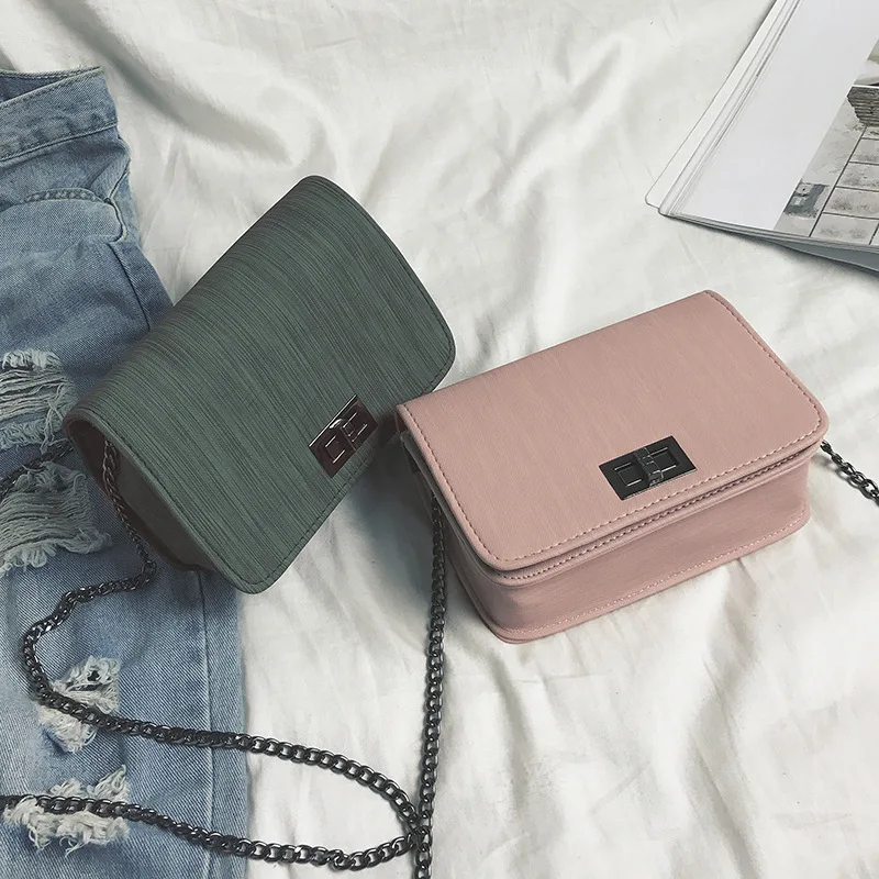 

Small Bag 2020 Spring Trend New Style Korean-style Versatile Chain Square Sling Bag Lock Shoulder WOMEN'S Bag