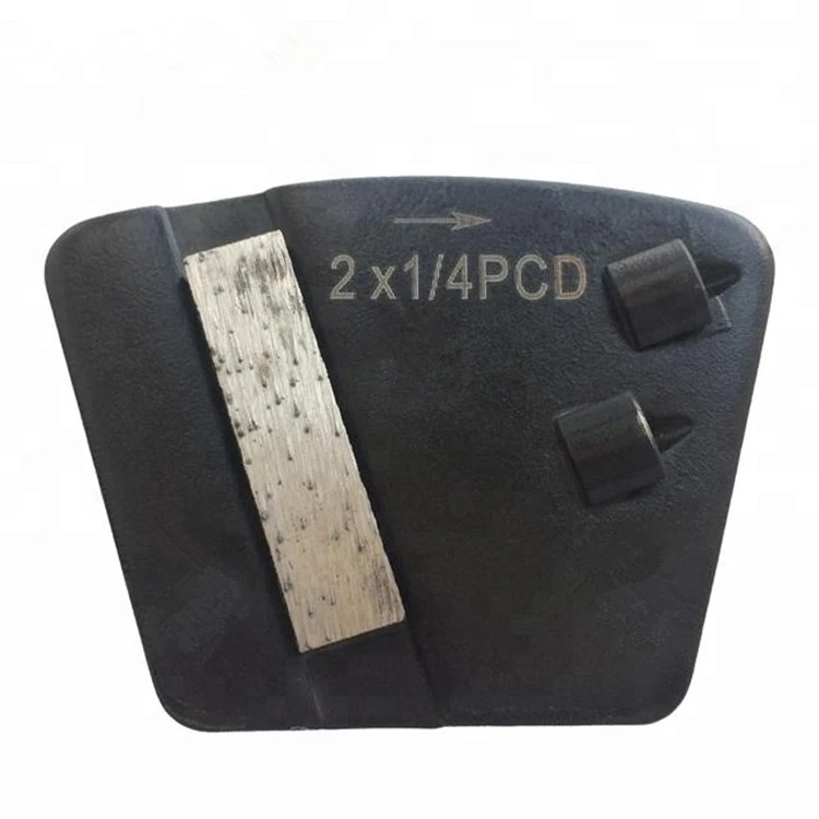 PCD28 две булавки пустой PCD бетона шлифовальные туфли два четверти PCD алмазная шлифовальная подушечка с одним сегментом эпоксидной удаления 12 шт