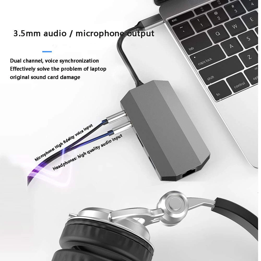 Dex станция для samsung Note 8 S8 S9 S8+ концентратор USB Type C аудио адаптер Thunderbolt 3 с 4K HDMI 1000M Ethernet для MacBook Pro