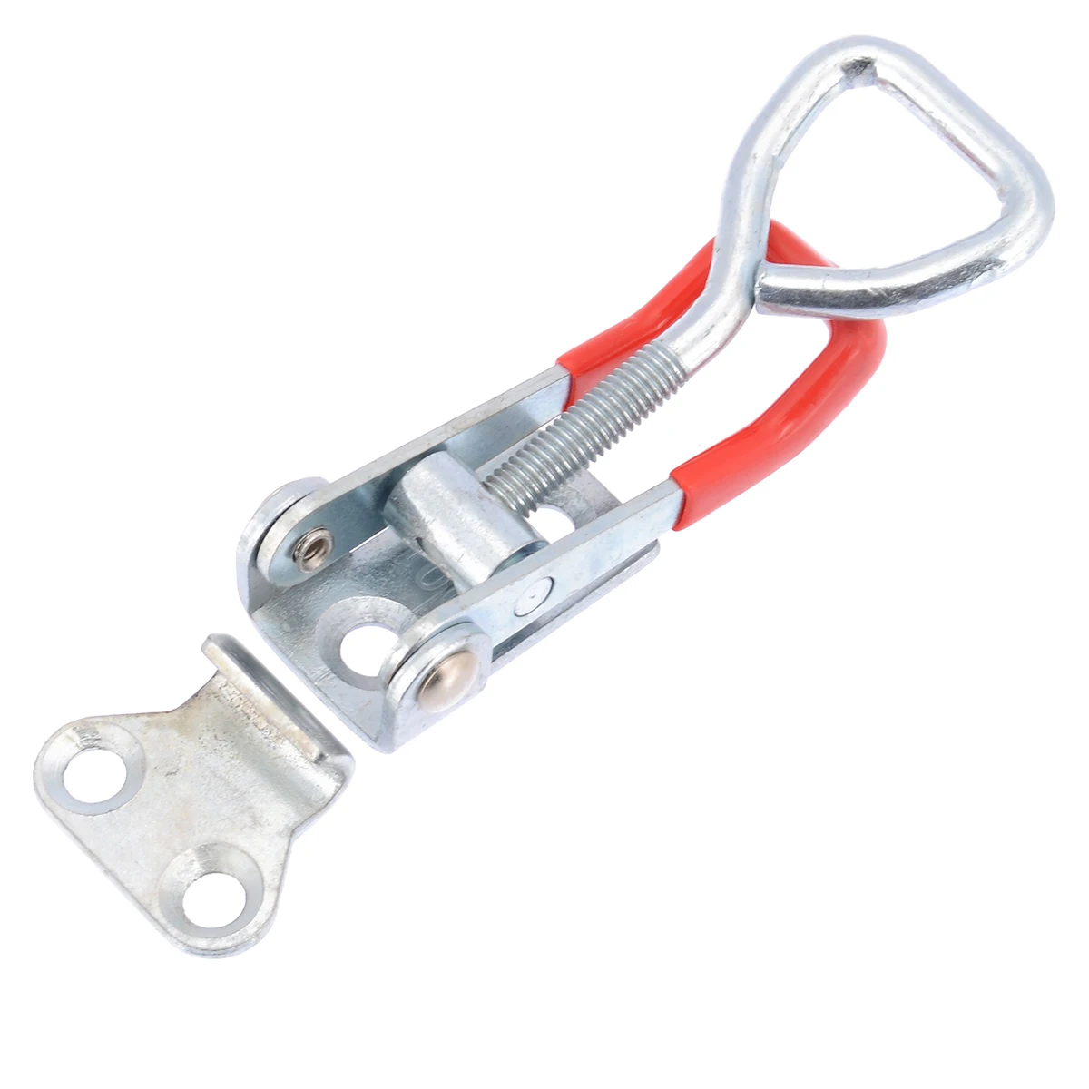 4Pcs Adjustable Cabinet Boxes Lever Handle Clamp Silver Tool For Office Home Shop Toggle Latch Catches Lock Hasps