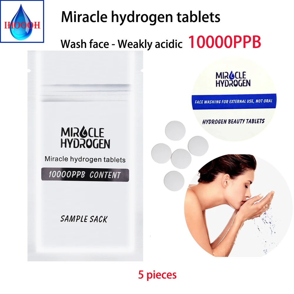 10000PPB Wash face Miracle hydrogen water tablets Weakly acidic Enhance skin anti-oxidation and agin