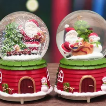 Рождественские подарки Хрустальная музыкальная шкатулка bola nieve manualidades spieluhr детский подарок на день Святого Валентина подарок на день рождения