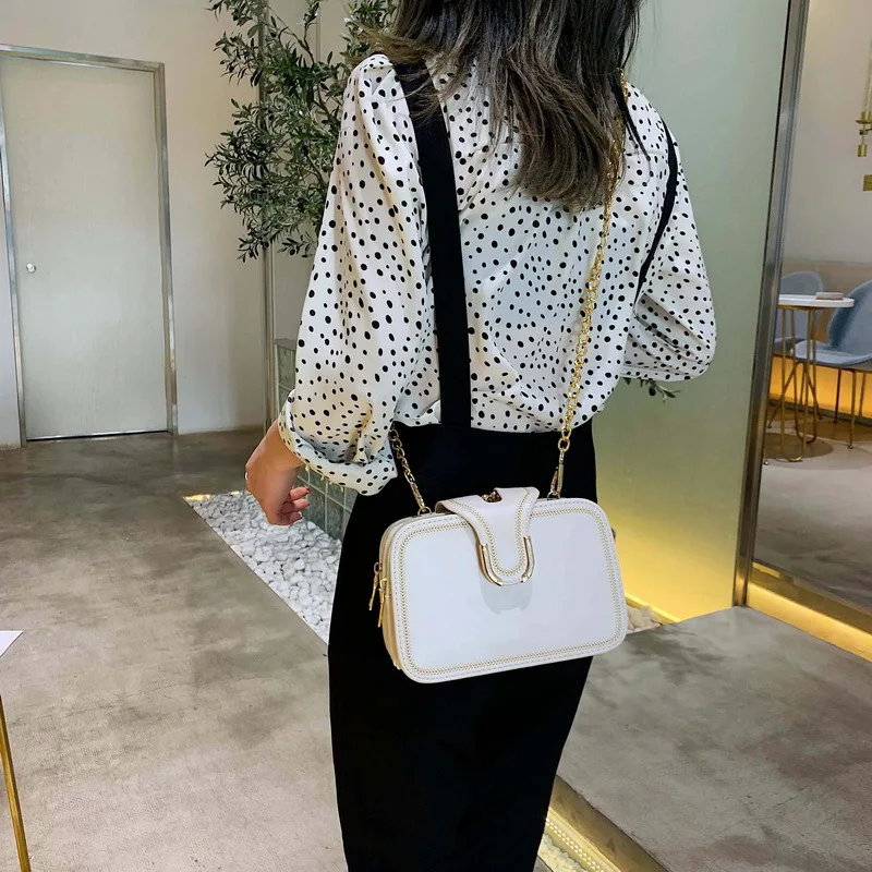 

Female Bag Messenger-Bag Rivet Crack-Chain Big Tote Shoulder Mobile Large-Capacity Women