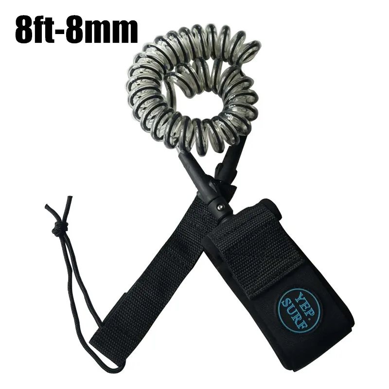 

Surf surfboard Leash 8ft-8mm Coil Leash Neoprene Leash Para Surf Rope SUP Surfboard leash surfing Stand up paddle board leash