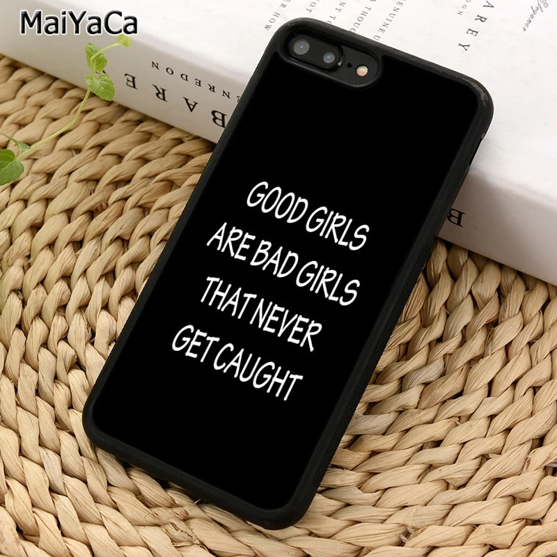 MaiYaCa GOOD GIRLS VS BAD Phone Case For iPhone X XR XS 11 12 Pro MAX 5 6 7 8 Plus Samsung Galaxy S5 S6 S7 S8 S9 S10 | Мобильные
