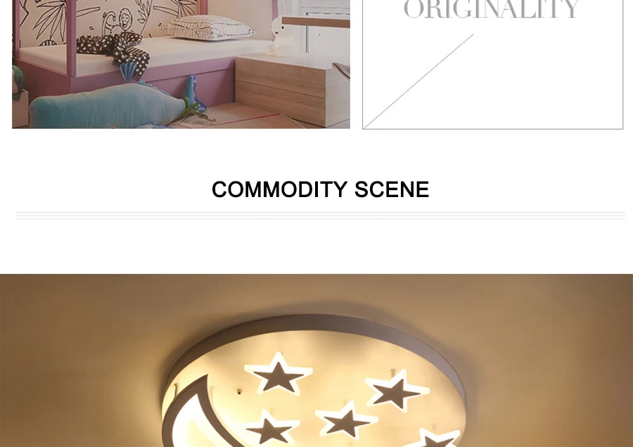 Новая современная лампа звезда и луна, детская комната, спальня, гостиная, люстра, домашний декор, современная светодиодная потолочная люстра Fxitures