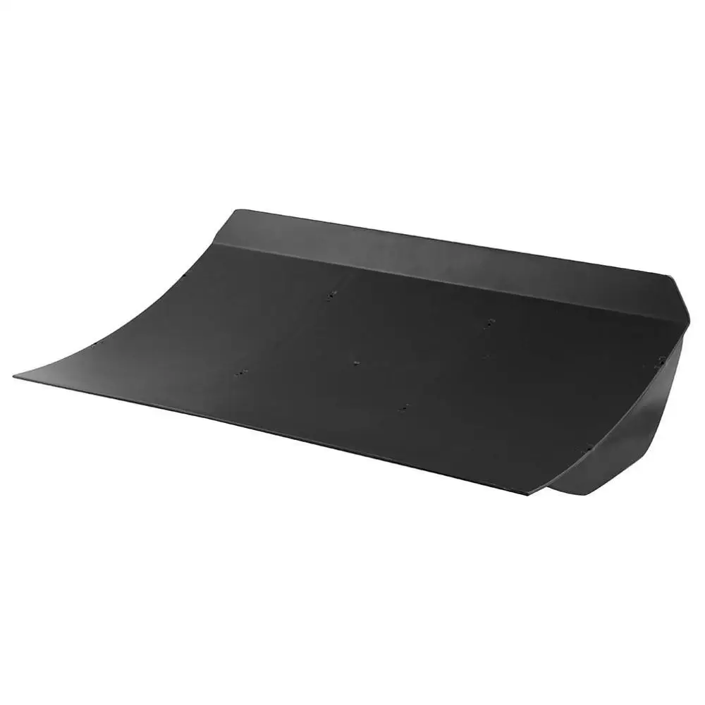 

Car Bumper ABS Black Universal Rear Bumper 4 Fins Curved Diffuser Fin Rear Bumper Universal Rear Bumper