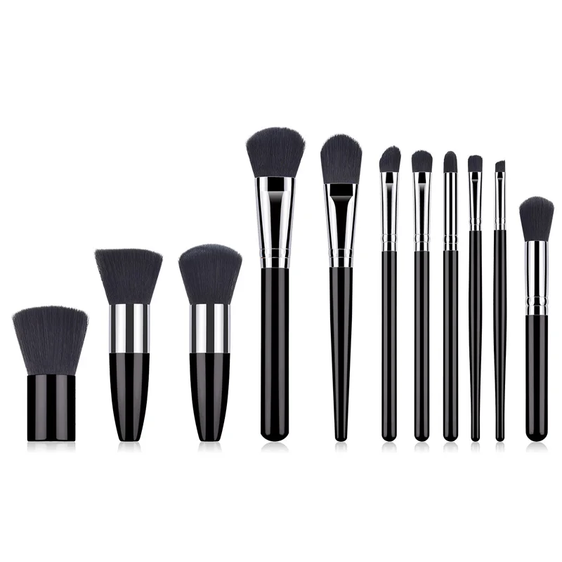 11pcs brush 02 Новое поступление, 11 шт., набор профессиональных кистей для макияжа, косметическая пудра, Тональная основа, тени для век, подводка для глаз, наборы кистей для макияжа, инструмент - Handle Color: 11pcs brush 02