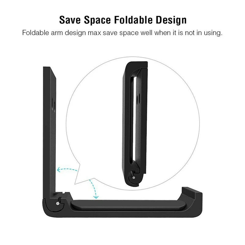 Foldable Universal Headset Headphone Hanger Hook Holder Under Desk