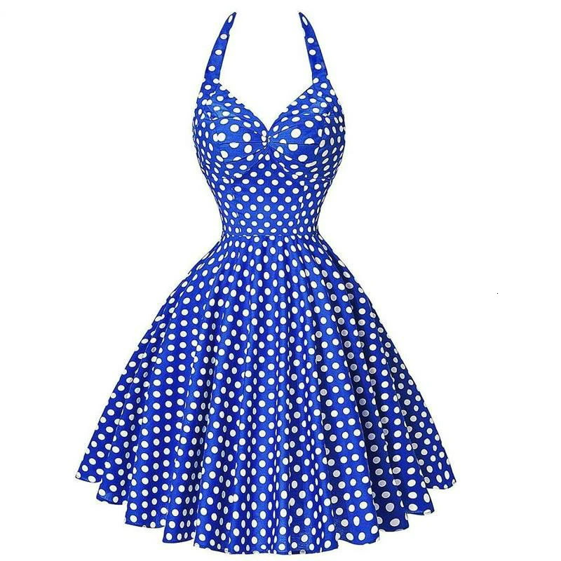 S-XL Maggie Tang 50s 60s Robe Vintage Retro Pin Up Swing Polka Dot Rockabilly Dress Womens Summer Audrey Hepburn Dresses | Женская
