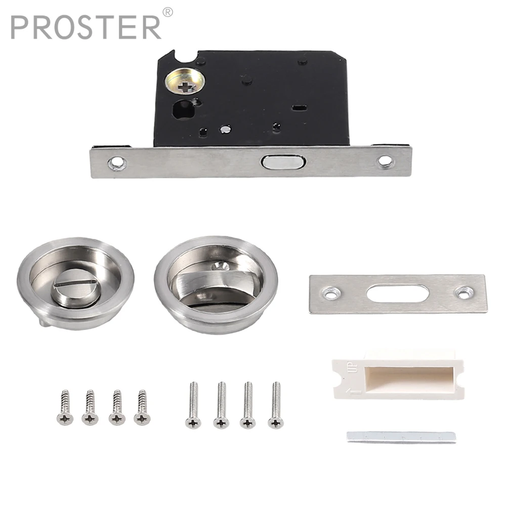 Proster Bathroom Lockcase With Door Handle For Toilet Sliding Pocket