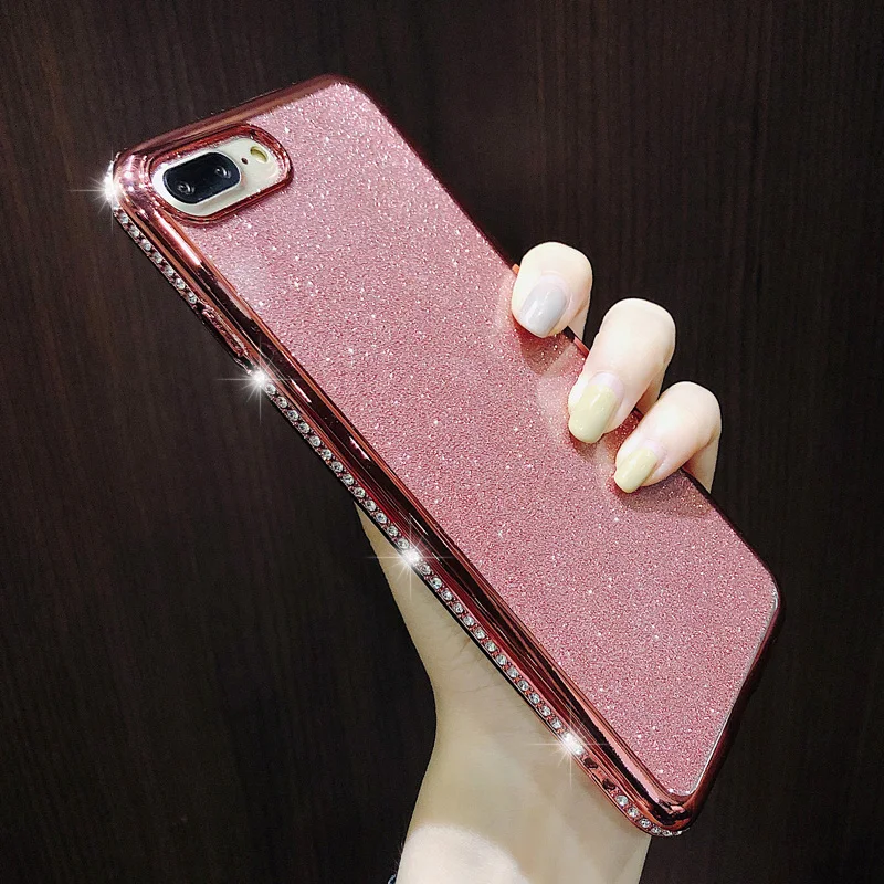

Diamond Shine Case For Samsung Galaxy S7 Edge S8 S9 Plus Note8 Note9 S7Edge S8Plus S9Plus S 7 8 9 Soft Duos Phone Plating Cover