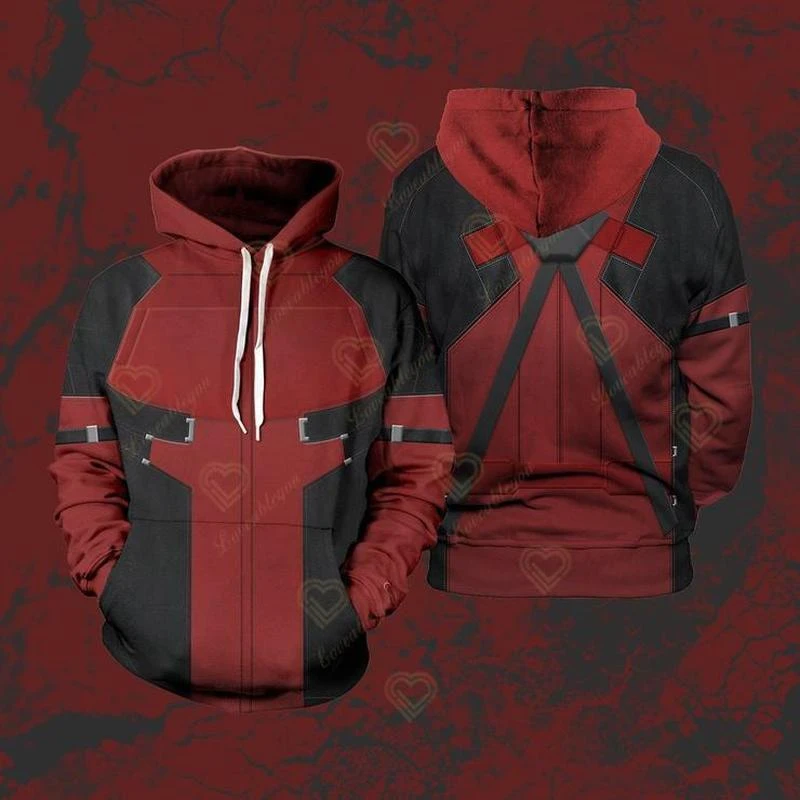 Sudadera con de Deadpool para hombre, ropa informal de manga larga con estampado 3D, disfraz de Cosplay, ropa de invierno para Fans|Sudaderas con capucha y sudaderas| - AliExpress