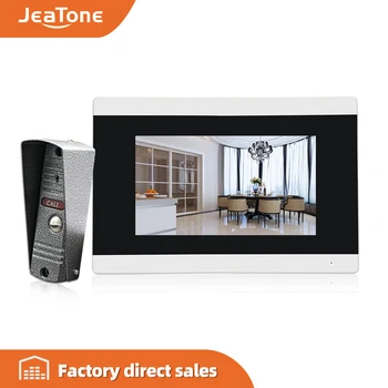 

JeaTone Video Intercom Door Lock System Video Doorbell 7 " Touch-Screen Doorbell Security Cameras Home Video Intercom System