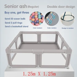 Barrière de sécurité antidérapante pour enfants de 5 à 12 mois, haute qualité, 125cm x 125cm, parc à jeux pour tout petits 