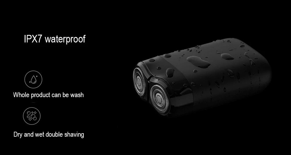 Xiaomi Mijia электробритва 2 плавающая головка IPX7 водонепроницаемый бесшумный двигатель сухое влажное бритье USB перезаряжаемая портативная бритва
