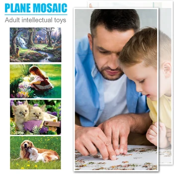 

Educational Learning Study Toy Puzzle Set DIY Paper Jigsaw Educational 1000 Pieces Gifts Toys for Kids Adults Room